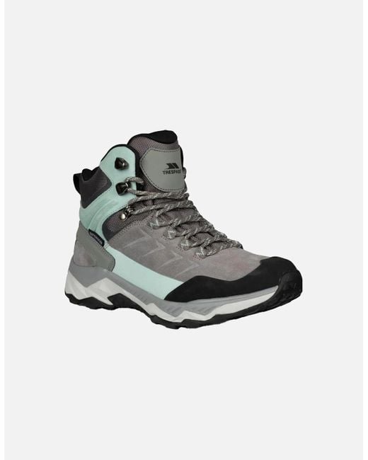 Trespass Gray Ladies Ismay Suede Waterproof Walking Boots