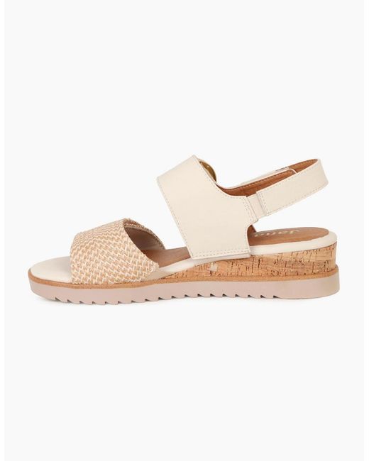 Softline Natural Delaware Wedge Heel Sandals