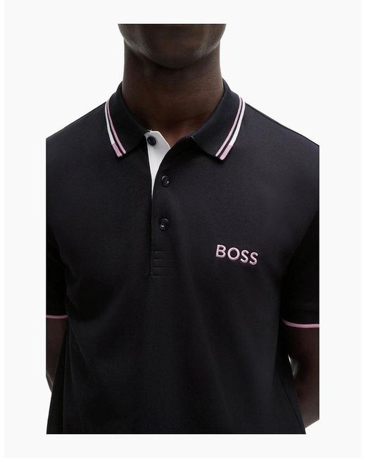Boss Black Dark Boss Paddy Pro Piqué Polo Shirt for men