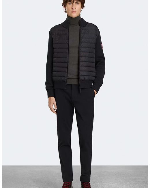 Canada Goose Blue Hybridge Knit Jacket for men