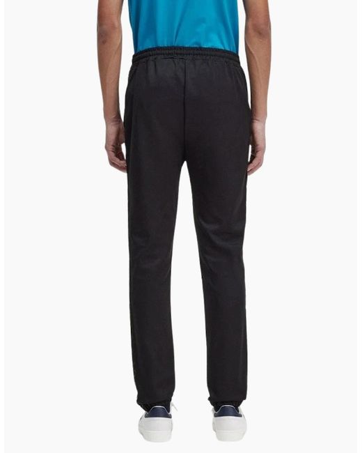 Fred Perry Black Contrast Tape Track Pant for men