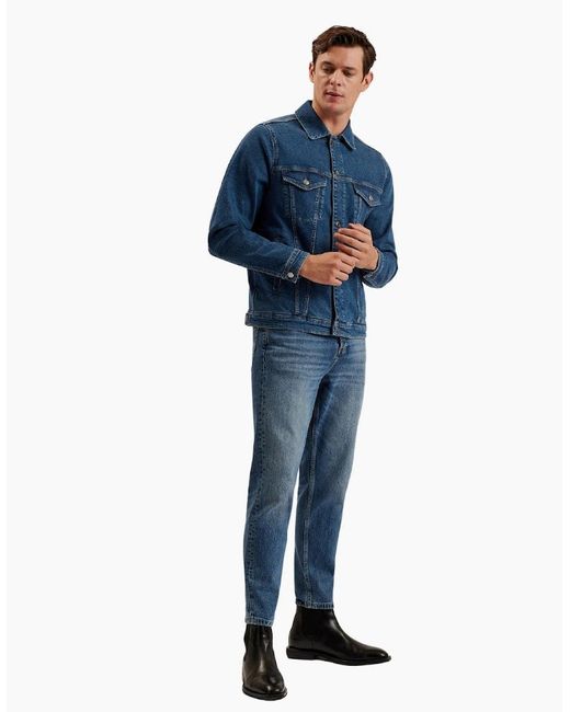 Ted Baker Blue Brisban Denim Trucker Jacket for men
