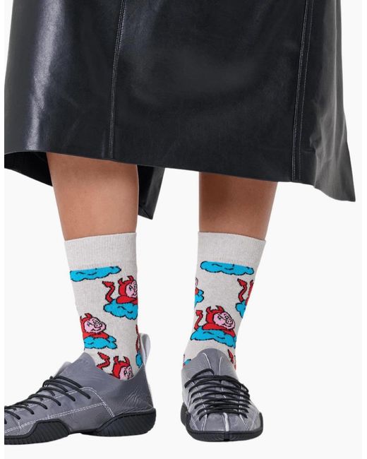 Happy Socks White Bad Pig Socks