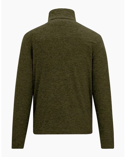 Regatta Green Thompson Marl Half Zip Fleece Jacket for men