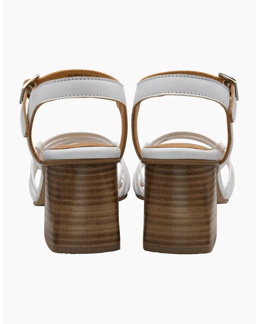 Ravel White Kiplin Heeled Sandals