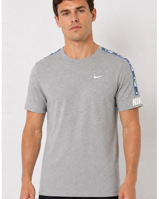 Nike Gray Nsw Repeat T Shirt for men