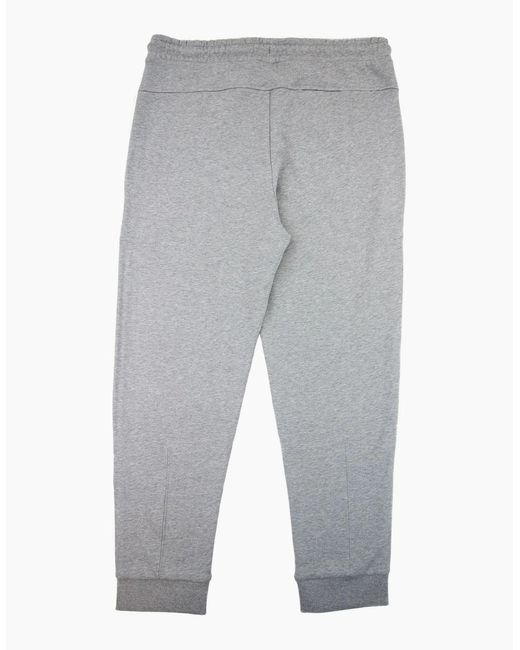 Boss Gray Hadiko Embroidered Contrast Logo Track Pants 059 for men