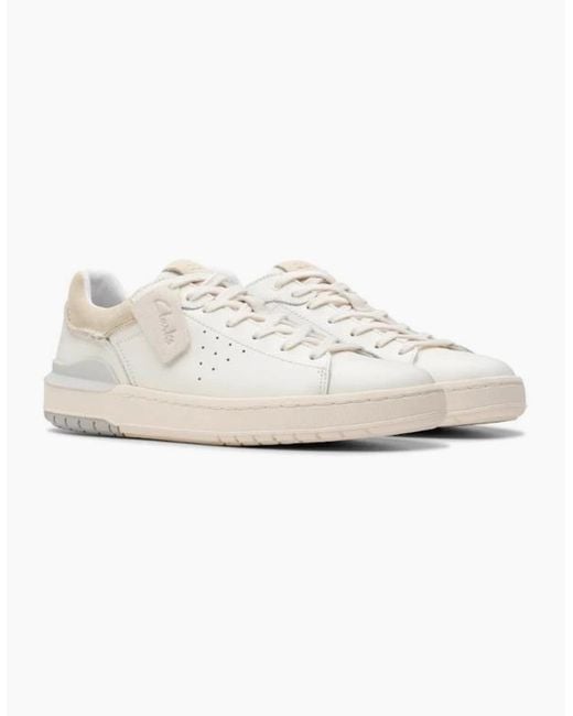 Clarks White Courtlite2 Run for men