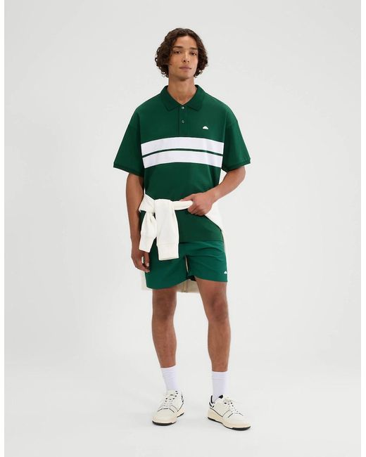 Ellesse Green Sbarri Polo for men