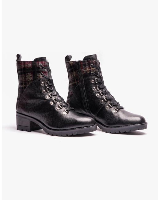Lotus Black Litchfield Ankle Boots