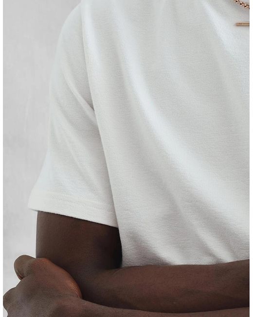 Wax London White Dean Jolt Slub T-Shirt for men