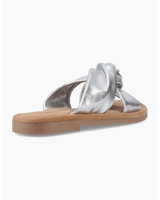 Hush Puppies White Amy Wide Fit Sandals