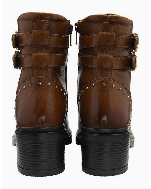Lotus Brown Parton Ankle Boots