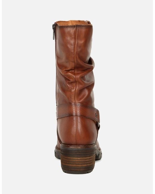 Pikolinos Brown Sonar Calf Length Boots