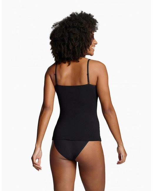 PUMA Black Cotton Modal Slim-Fit Camisole Top