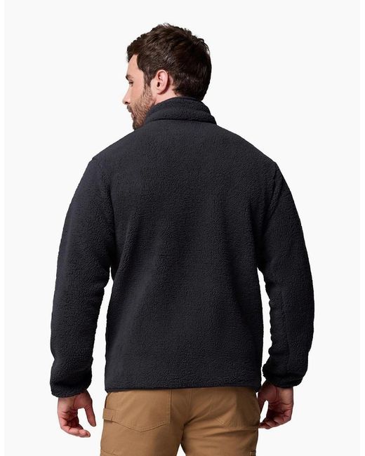 Columbia Blue Rugged Ridge High Pile Full Zip Fleece Jacket for men
