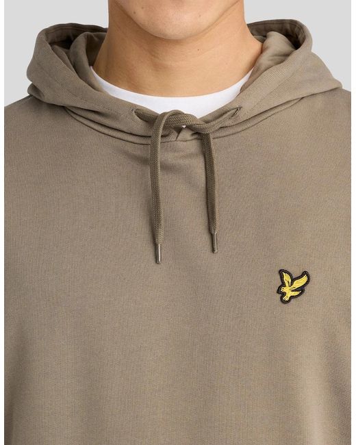 Lyle & Scott Gray Loopback Cotton Hoodie for men