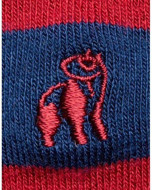 Swole Panda Blue Bamboo Socks Classic Stripe for men