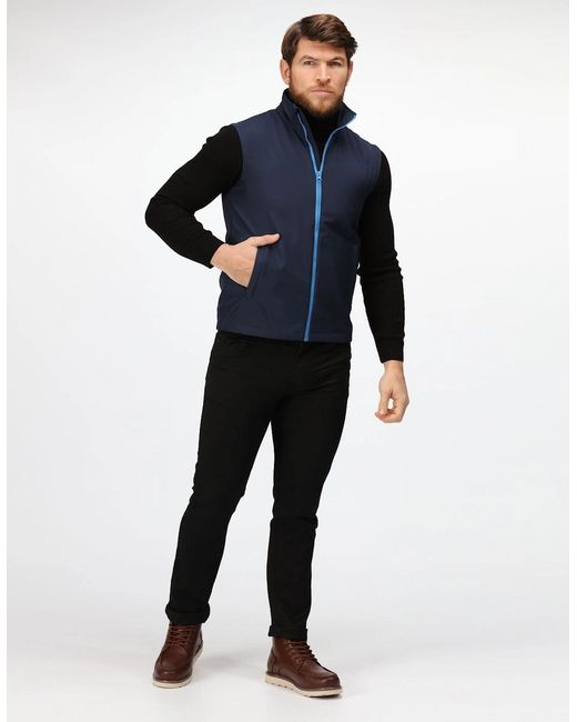Regatta Blue Professional Ablaze Soft Shell Bodywarmer for men