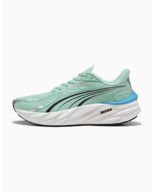 PUMA Green Velocity Nitro 4 Everyday Neutral Road Running Shoes