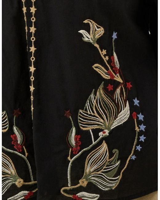 Cream Black Reno Blouse