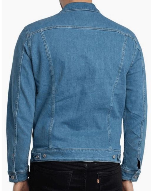 Replay Blue Mid Wash Denim Jacket for men
