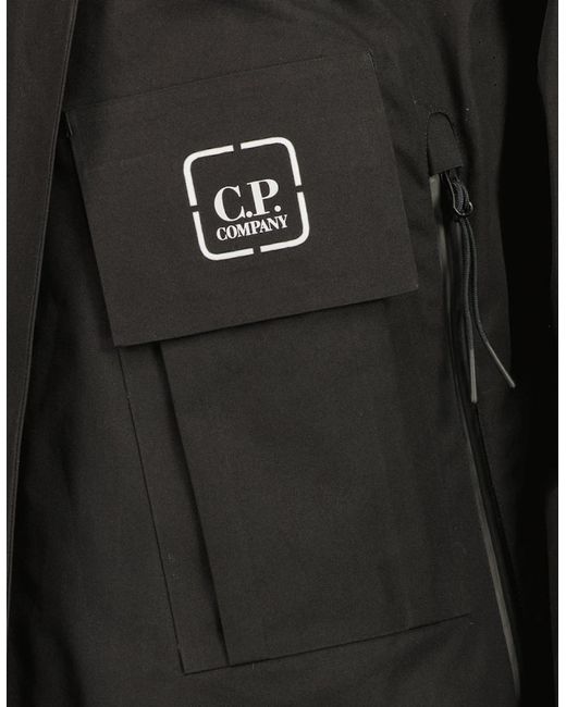 C P Company Black Metropolis Hyst Hooded Jacket for men