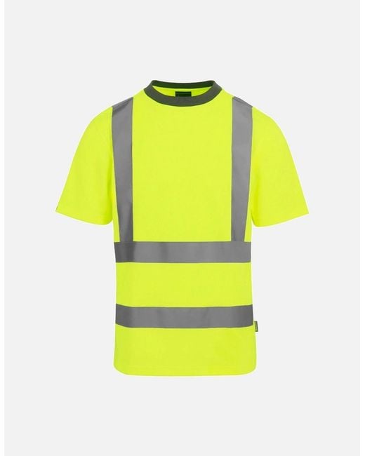 Regatta Yellow Professional Hi-Vis Safety T-Shirt for men