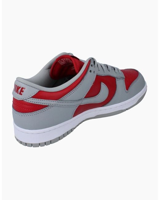 Nike Red Dunk Low Qs Trainers Fq6965 600 for men