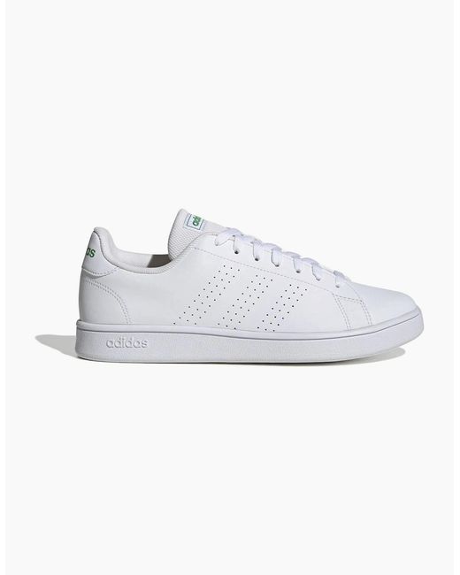 Adidas White Advantage Base Trainers for men