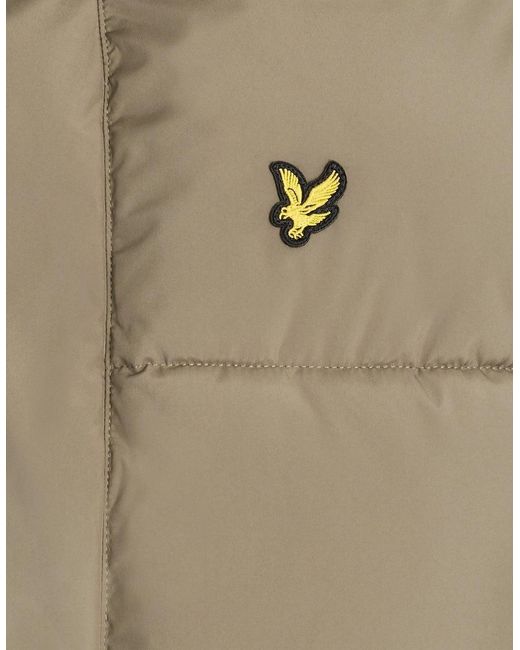 Lyle & Scott Natural Hooded Puffer Jacket for men