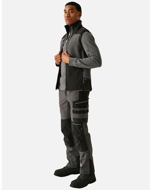 Regatta Gray Professional 3 Layer Softshell Body Warmer for men