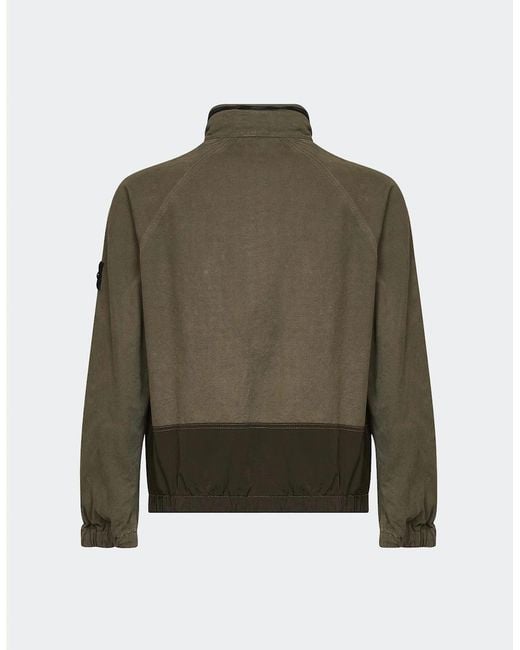 Stone Island Green Zip Thru 1200039 Jacket for men