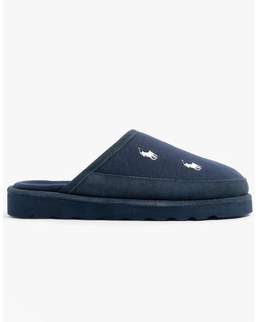 Polo Ralph Lauren Blue Rd Scff Ii Slippers/Paper for men