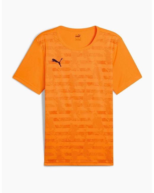 PUMA Orange Individualrise Graphic Jersey T-Shirt for men