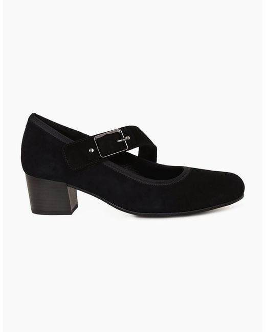 Gabor Black Fortune Mary Jane Court Shoes