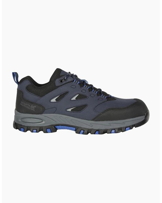 Regatta Blue Mudstone Safety Trainers for men