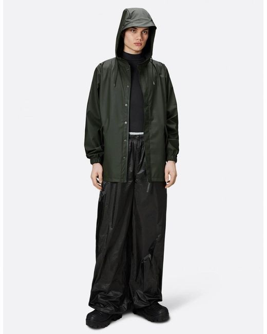 Rains Black Fishtail Jacket