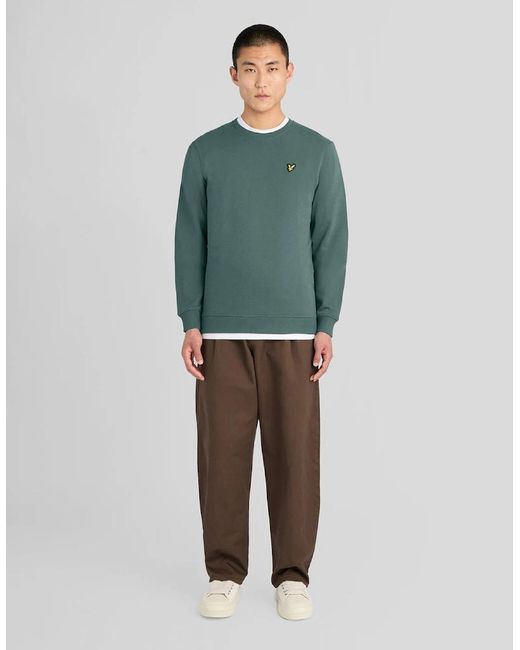 Lyle & Scott Green Everyday Cotton Crew Neck Sweatshirt for men