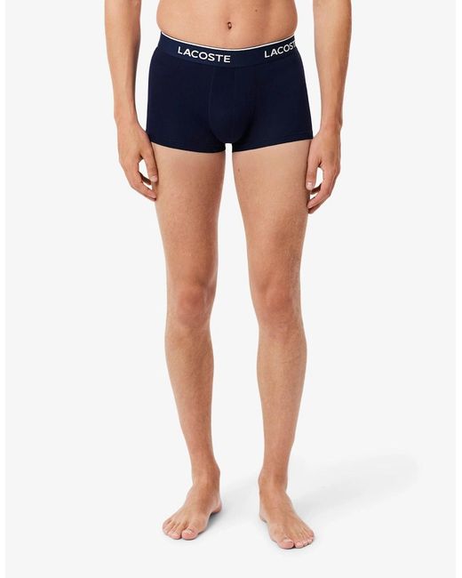 Lacoste Blue 3-Pack Trunks for men