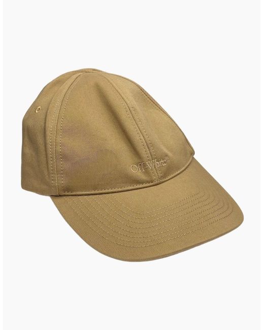 Off-White c/o Virgil Abloh Natural Monotone Logo Baseball Cap for men