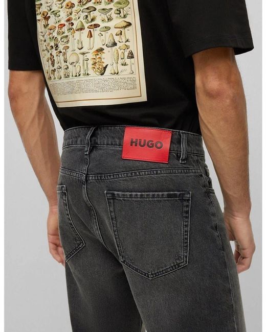 Boss Gray Cotton 340 Jeans for men