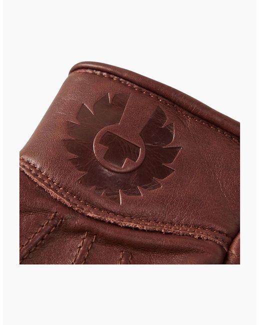 Belstaff Brown Clinch Glove Leather Gloves for men