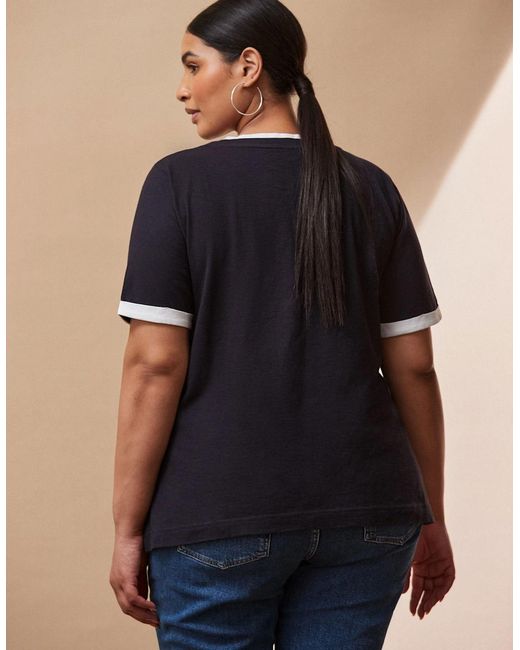 Live Unlimited London Blue Contrast T-Shirt