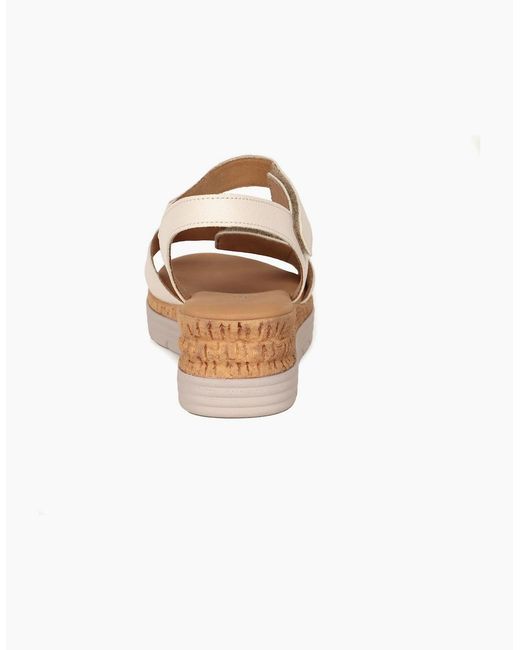 Gabor Natural Shout Wedge Heel Sandals