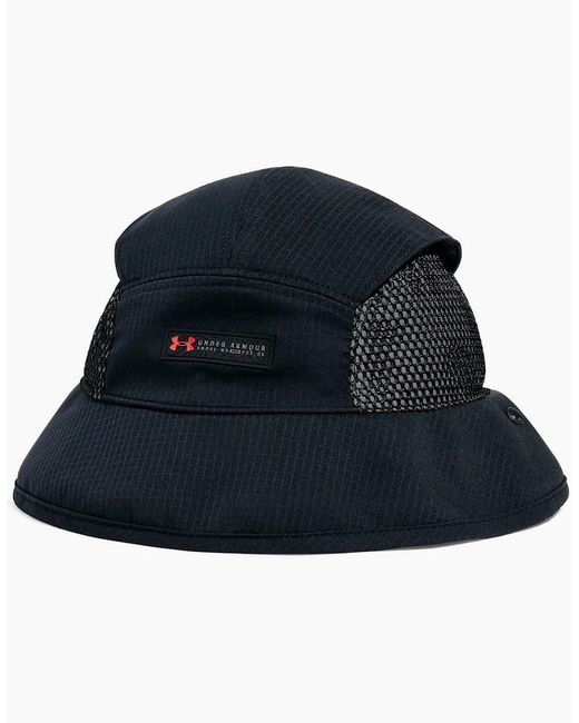 Under Armour Blue Summit Logo All Around Brim Bucket Hat for men