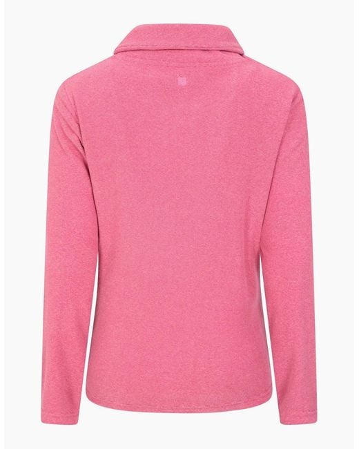 Mountain Warehouse Pink Ladies Hebridean Cowl Neck Fleece Top
