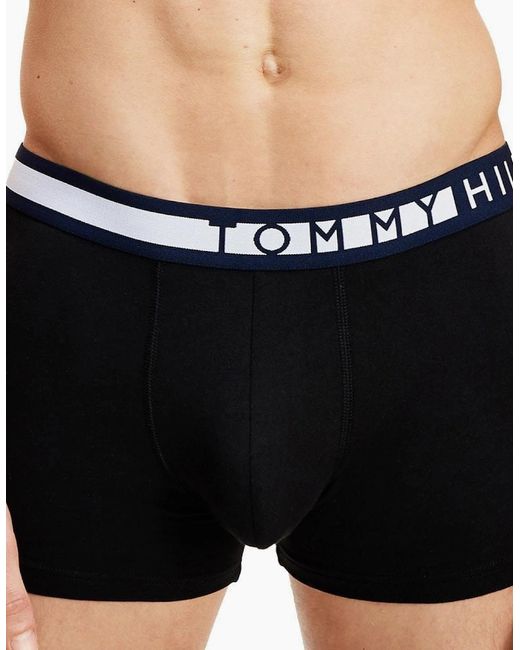 Tommy Hilfiger Black 3-Pack Boxer Trunks, Pvh for men