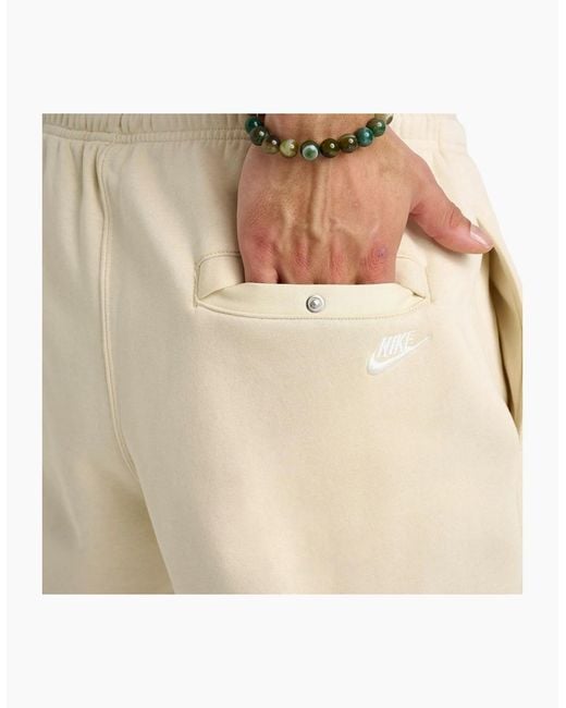 Nike Natural Joggers Club Fleece Sweatpants Casual Retro Sportswear Trousers Bottom for men
