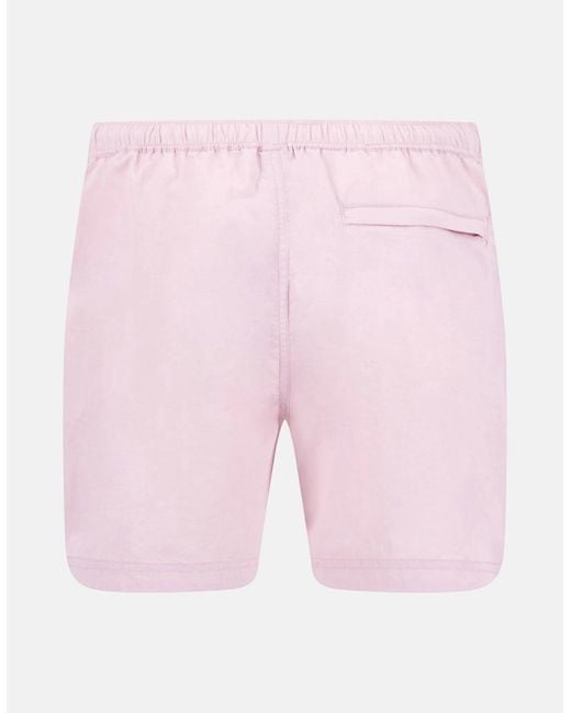 Fynch-Hatton Pink Solid Swim Shorts Magnolia for men